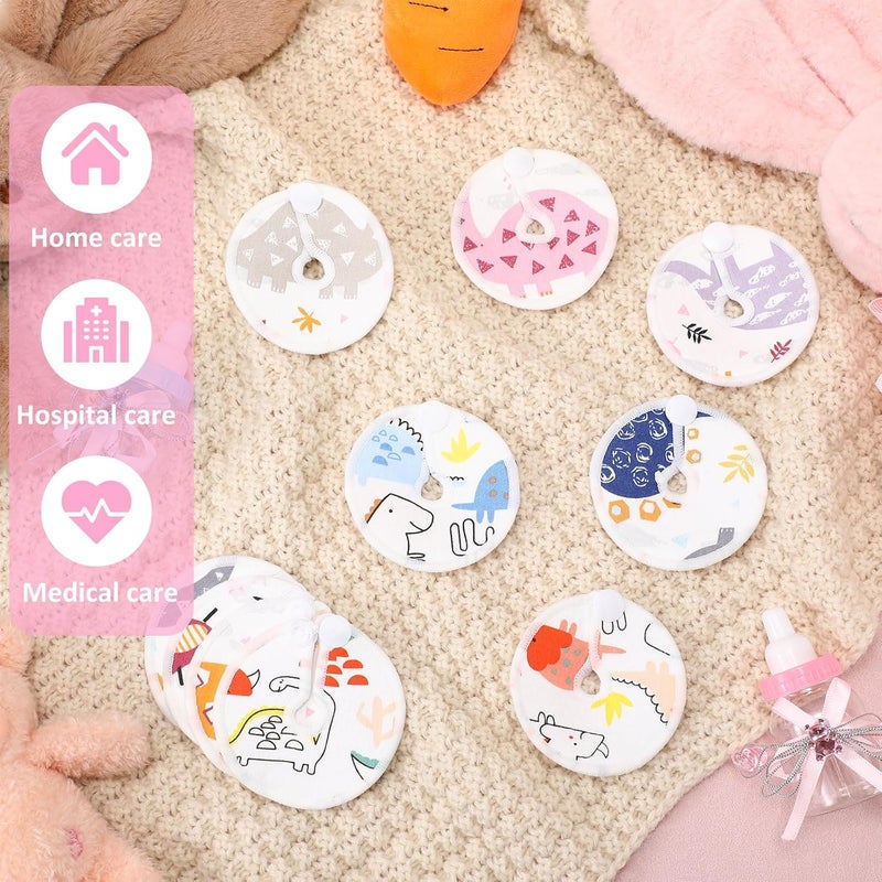 Threlaco 48 Pcs Gtube Button Covers Feeding Tube Pads Holder Abdominal Reusable Accessories Peg Tube Soft Absorbent Breast Feeding Pads Breastfeeding Support Nursing Care Stay Dry - Image 5
